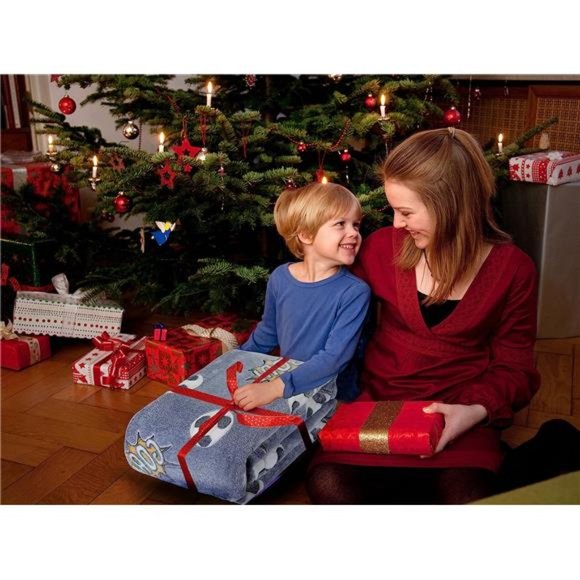 Glow in The Dark Blanket Soccer for Kids Boys Girls Fun Soft Plush Flannel Furry - Picture 6 of 7